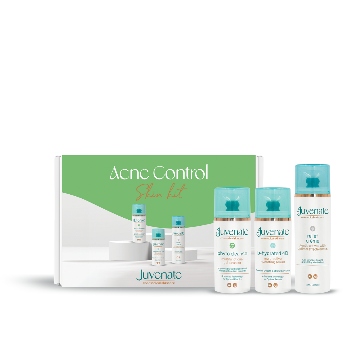 Acne Control Skin Kit | Clear Skin & Confidence With Juvenate ...